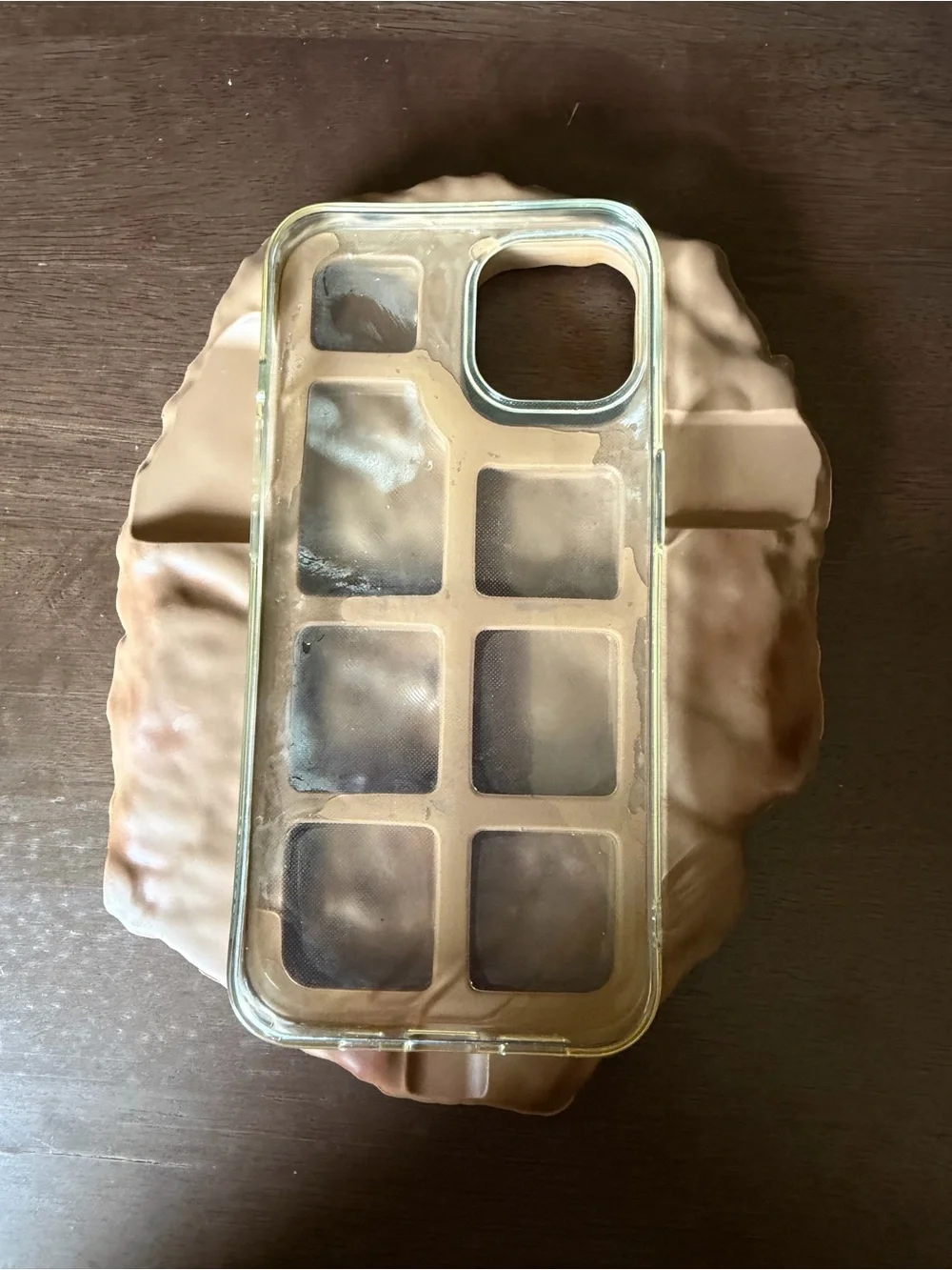 Novelty Food-Print Brown Phone Case - Compatible Cell Phones